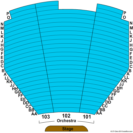 The Mirage Theatre - Mirage Las Vegas End Stage Seating Chart